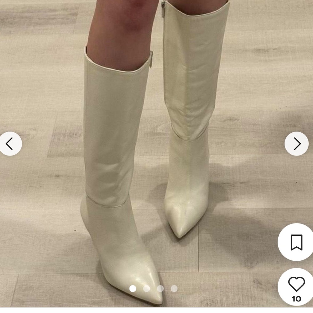 Vince Camuto CREAM Heeled Boots - CREAM COLOUR